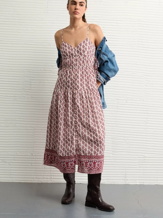 American Eagle Outfitters Dresses & Skirts - American Eagle V-Neck Side Tie Midi Floral Dress Medium